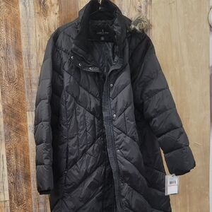 LONDON FOG COAT PUFFER ZIPPER/SNAPS 2X NEW WITH TAGS